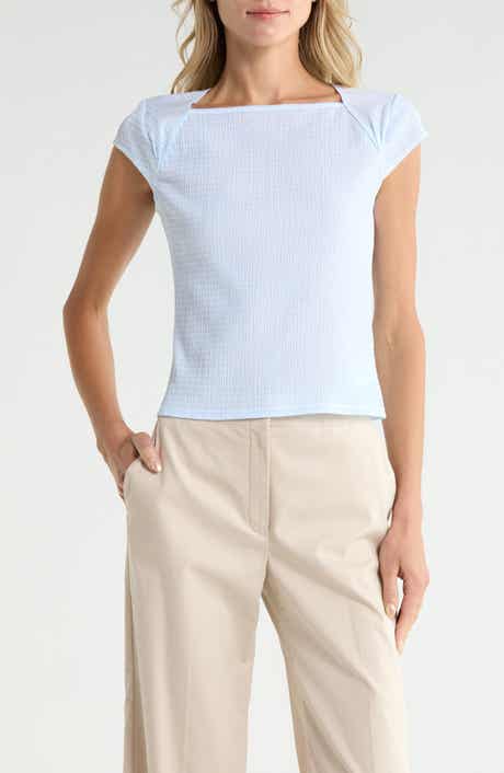 Drape Check Top