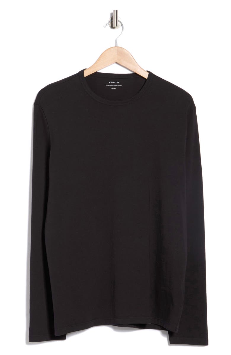 Vince Washed Cotton T-Shirt, Main, color, Washed Black