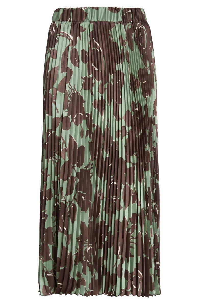 SEVENTY VENEZIA Pleated Print Midi Skirt, Alternate, color, 