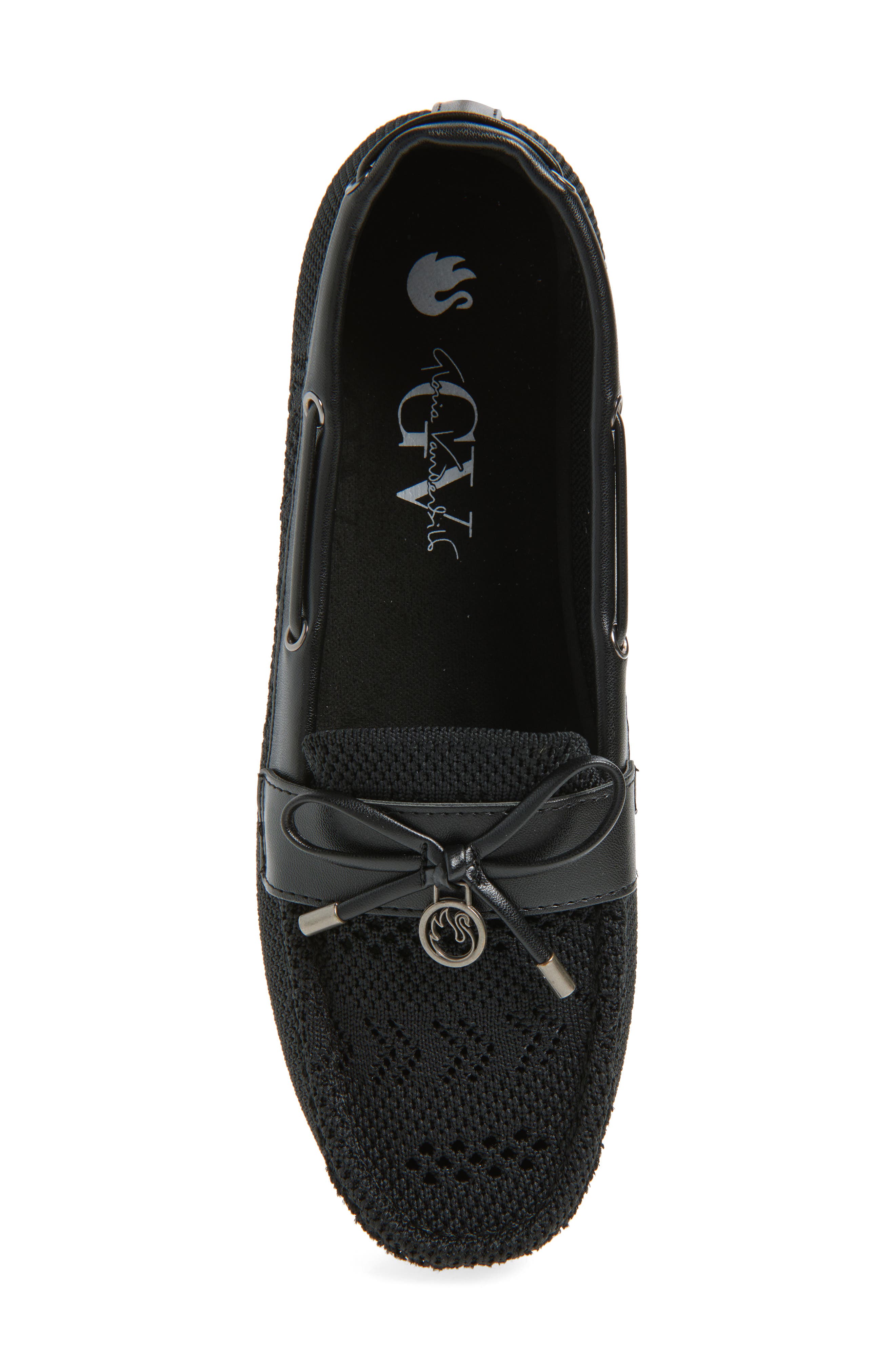 GLORIA VANDERBILT Reese Boat Shoe, Alternate, color, Black
