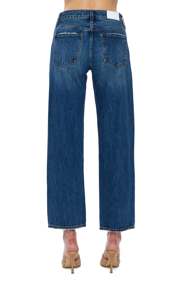 Lexi Distressed Ankle Wide Leg Jeans