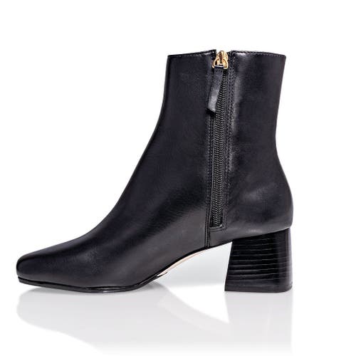Joan Oloff Shoes Arina Dress Ankle Bootie With A Block Heel In Black