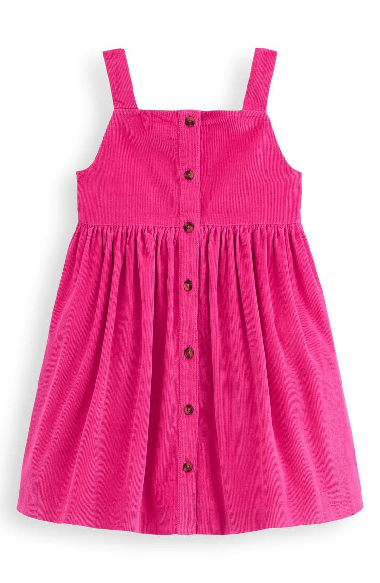 Mini Boden Kids' Corduroy Pinafore Dress, Main, color, Raspberry Pink