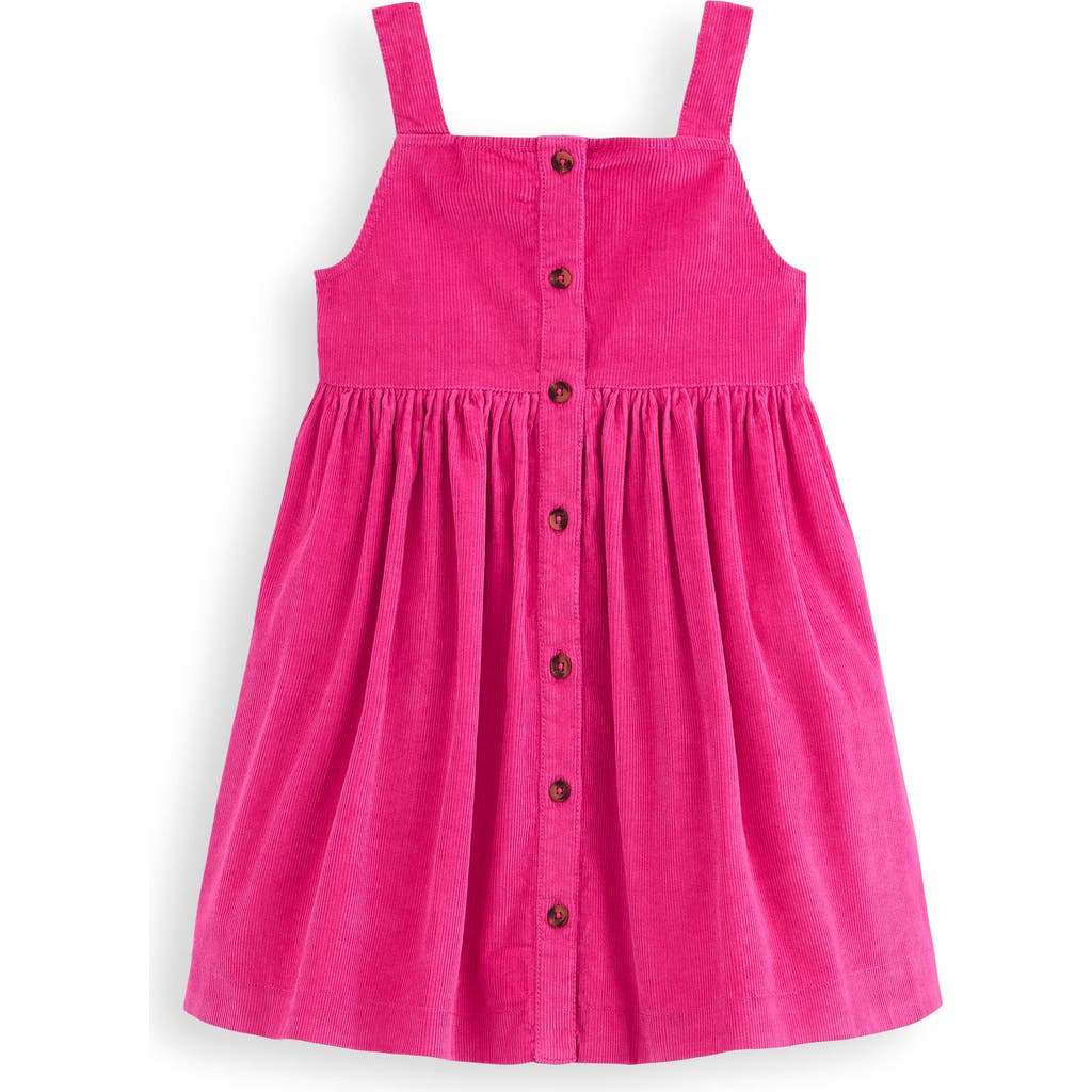 Mini Boden Kids' Corduroy Pinafore Dress In Pink