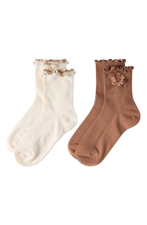 2-Pack Assorted Fashion Ankle Socks