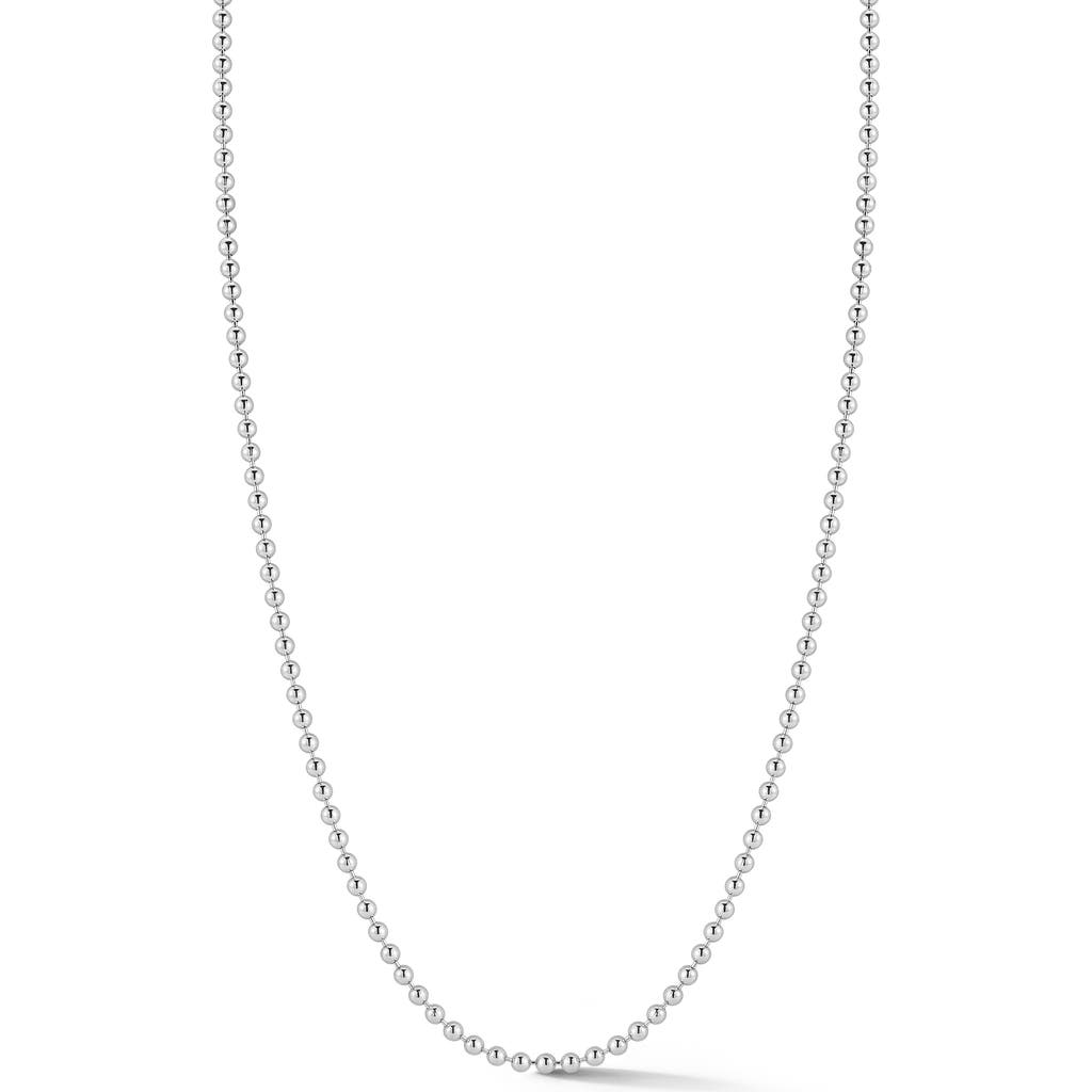 Yield Of Men Sterling Silver Ball Chain Necklace In Gray
