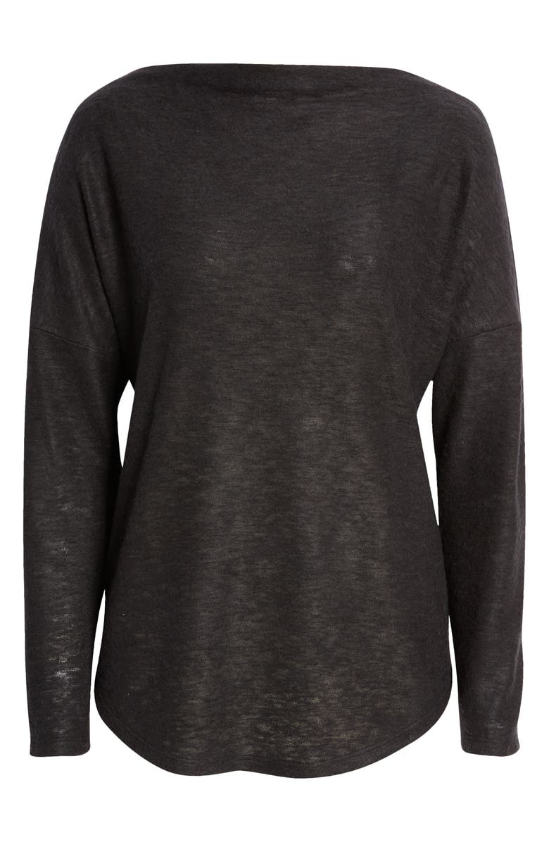 Caslon<sup>®</sup> Boat Neck Long Sleeve Top, Alternate, color,