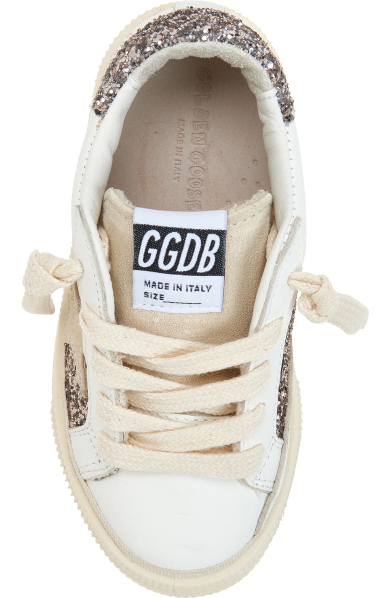 Golden Goose Kids' May Sneaker, Alternate, color, White/ Cinder/ Seed Pearl