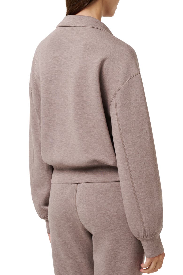 Skyloft Soft Echo Half Zip Pullover, Alternate, color, HEATHER TRUFFLE