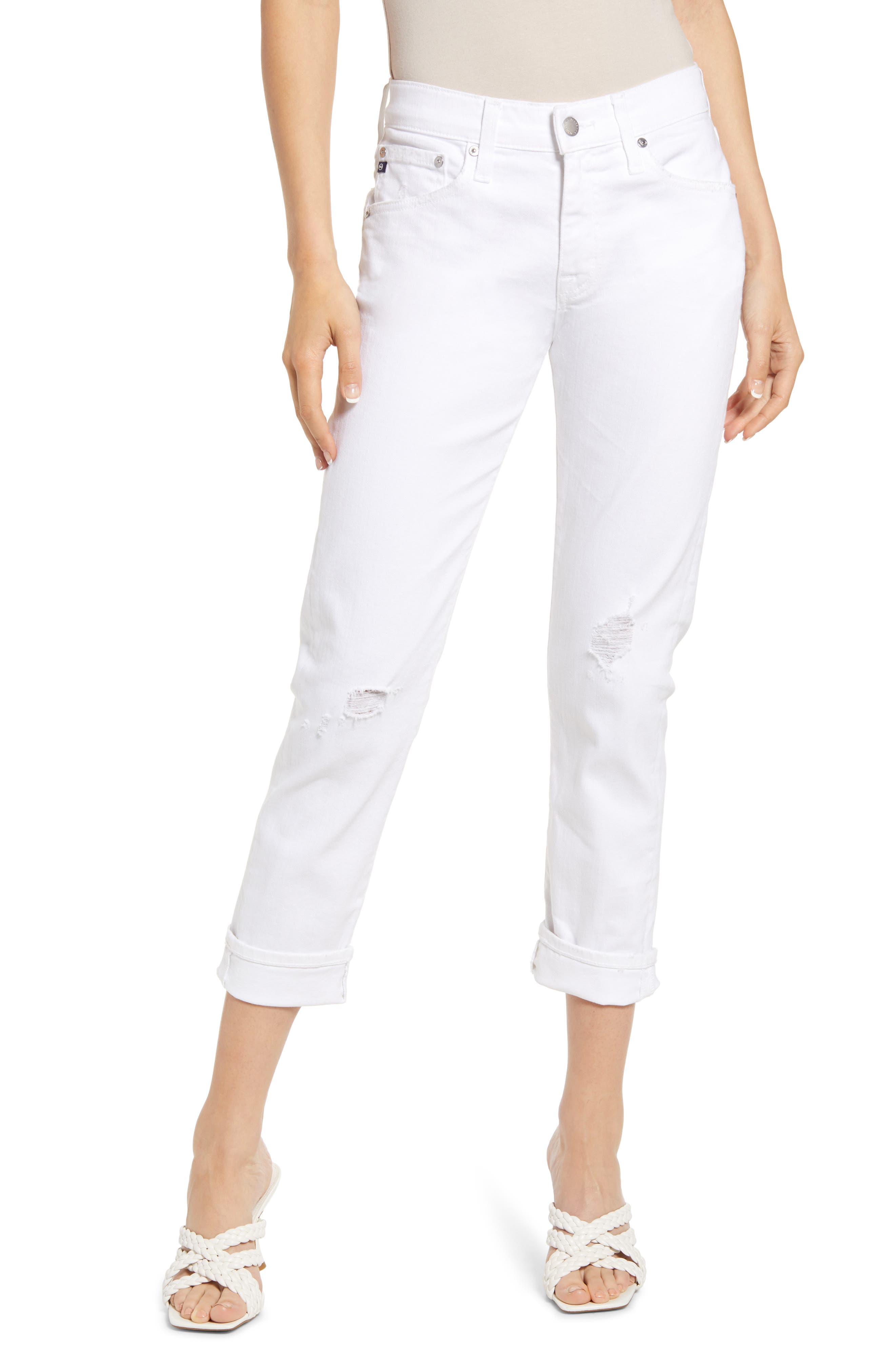 AG The Ex-Boyfriend Crop Slim Jeans