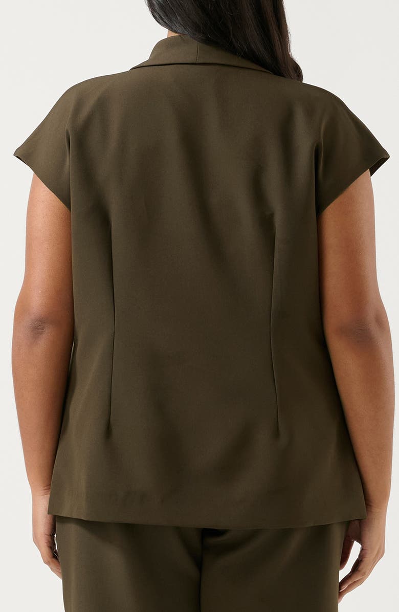 Estelle Namib Short Sleeve Jacket, Alternate, color, Black Olive