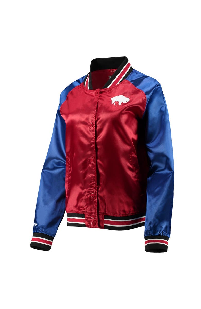 Mitchell & Ness Women's Mitchell & Ness Red Buffalo Bills Team 2.0 Satin Raglan Full-Snap Jacket, Alternate, color, Red