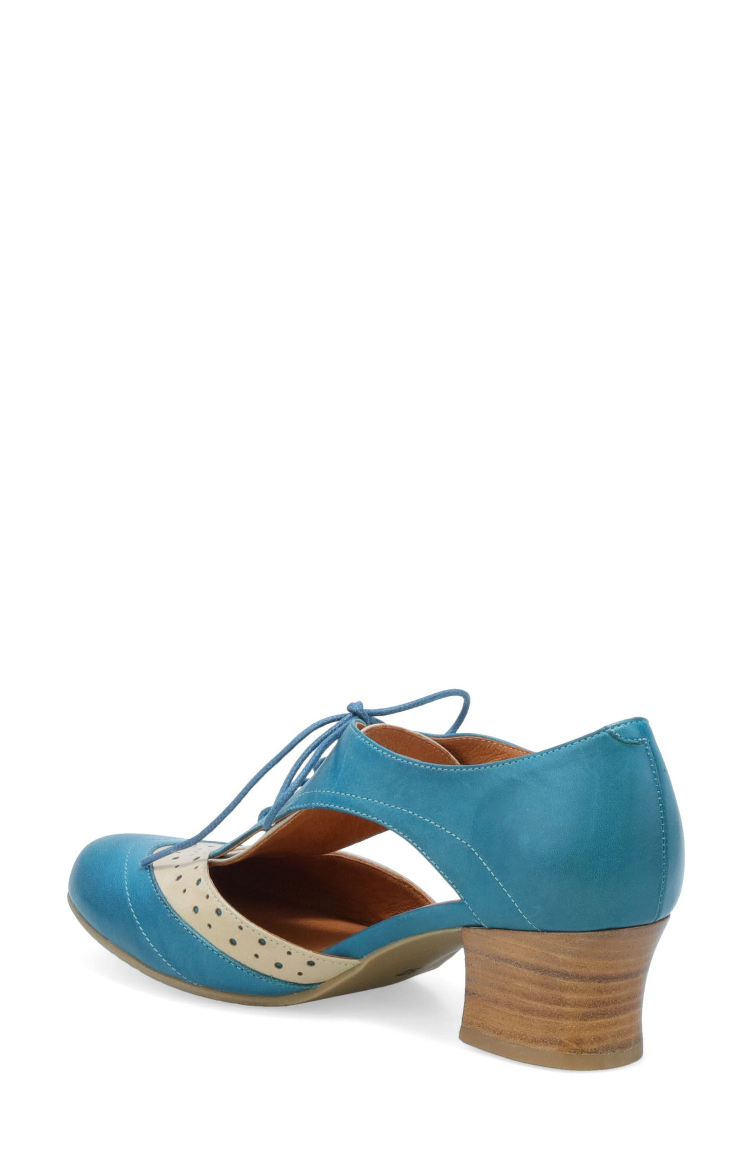 Fleur Cutout Pump, Alternate, color, MARINE/ CREAM