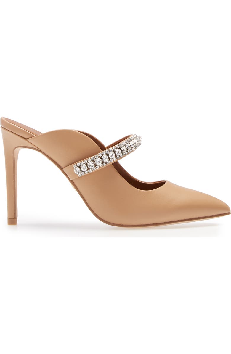 Kurt Geiger London Duke Crystal Strap Pointed Toe Mule, Alternate, color, Camel