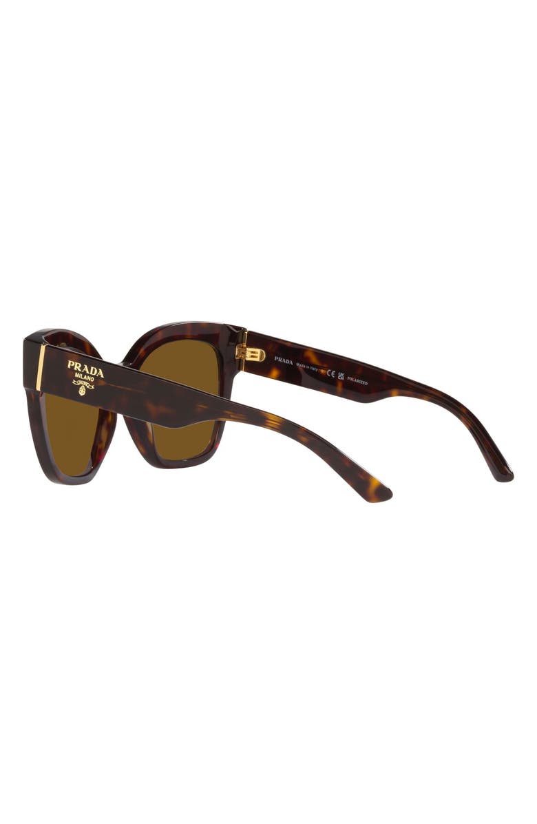 Prada 54mm Polarized Irregular Sunglasses, Alternate, color, 