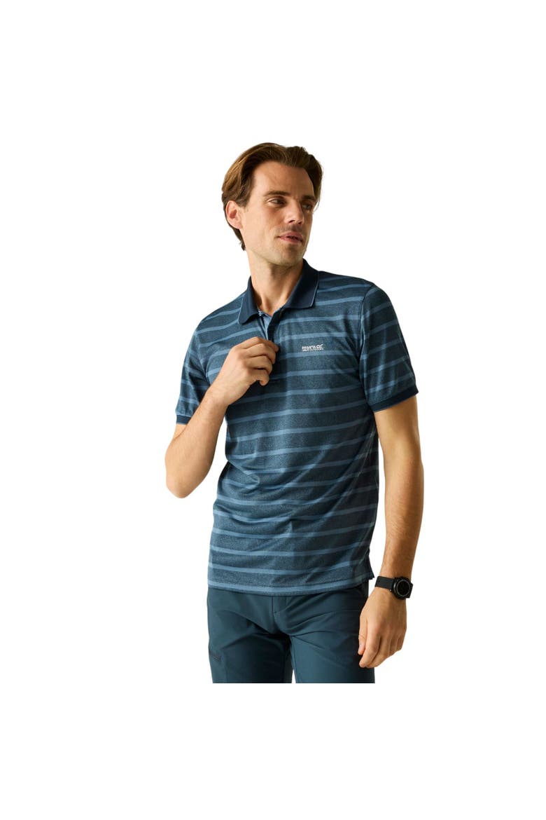 Kildra Polo Shirt, Alternate, color, Night Sky and  Blue