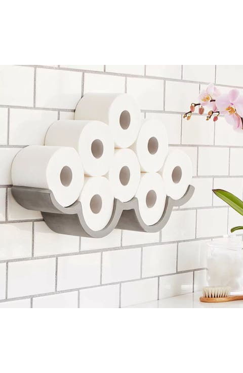 Cloudy Day Toilet Paper Storage by Lyon Beton