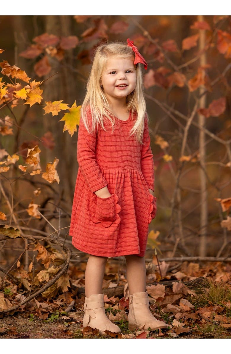 Mabel + Honey Mabel and Honey Tea Party Red Gingham Dress for Girls., Alternate, color, Red