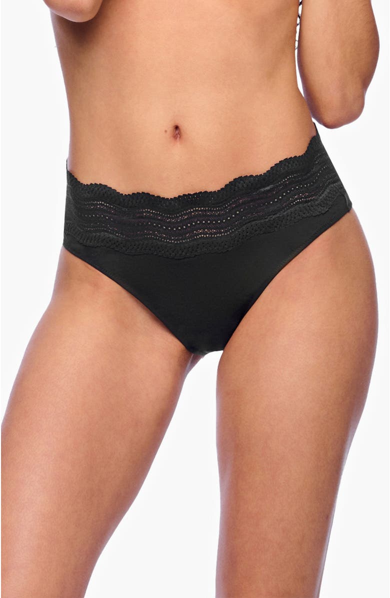Cosabella Dolce High Rise Bikini, Main, color, Black