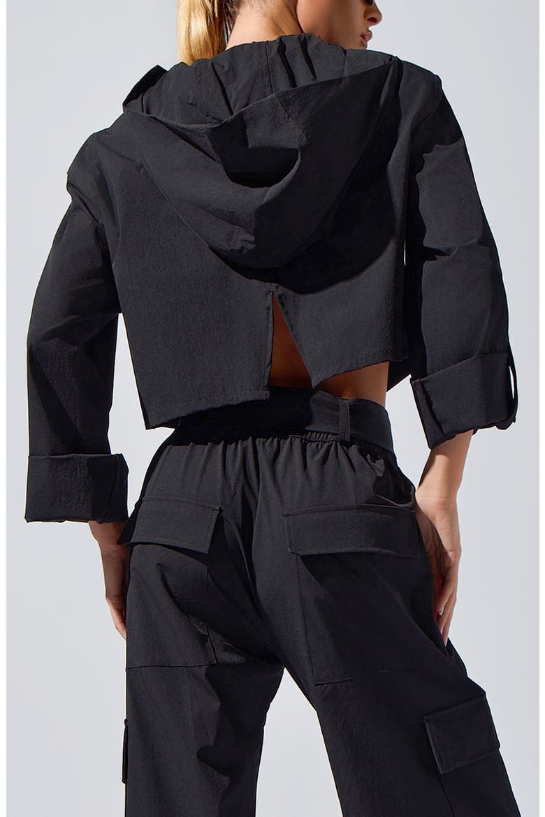 Ava Crop Performance Jacket, Alternate, color, BLACK