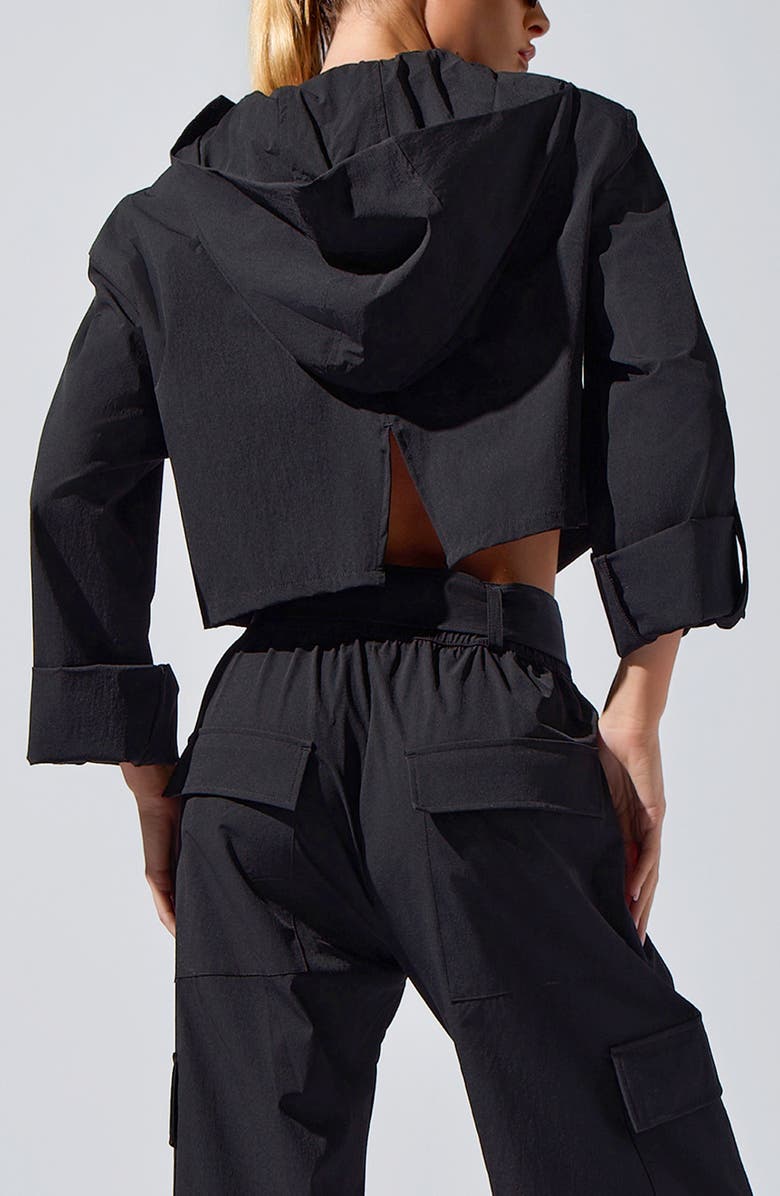 Heroine Sport Ava Crop Performance Jacket, Alternate, color, Black