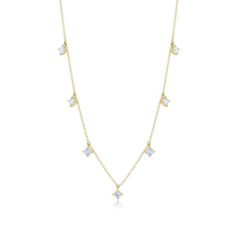 Lab Grown Diamond Dangle Necklace