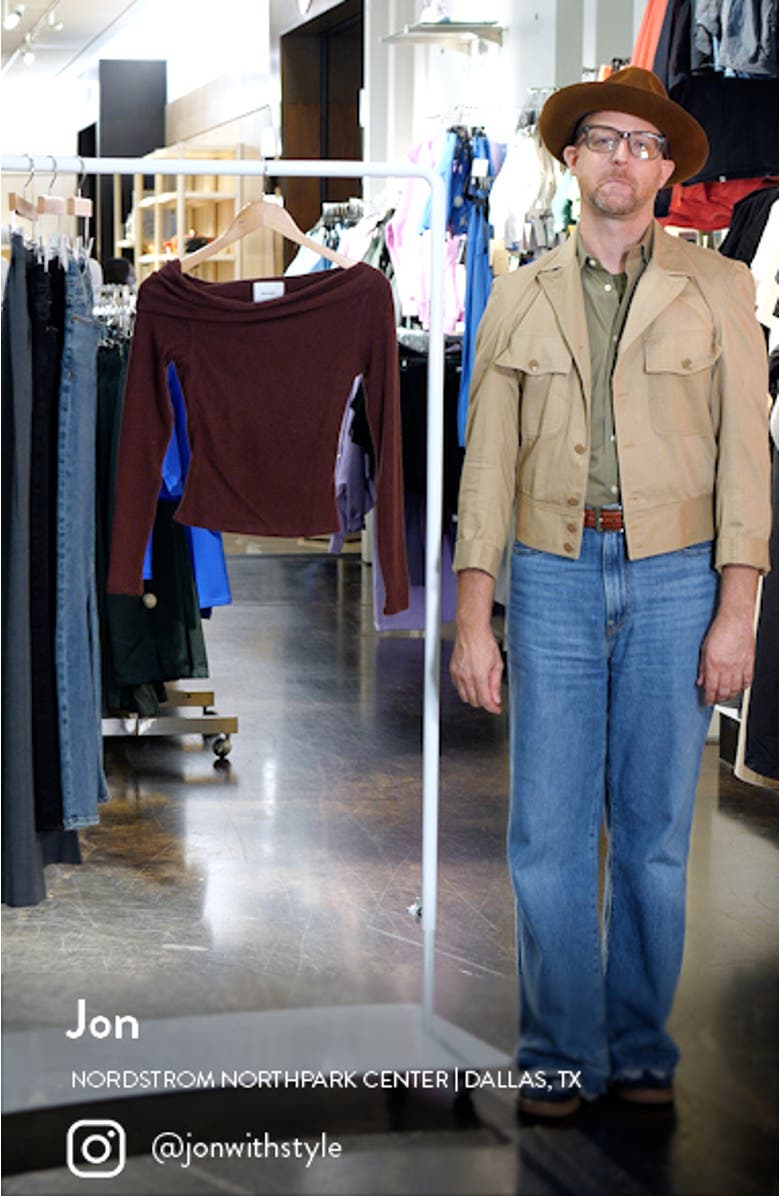 Elio Off the Shoulder Knit Top, sales video thumbnail