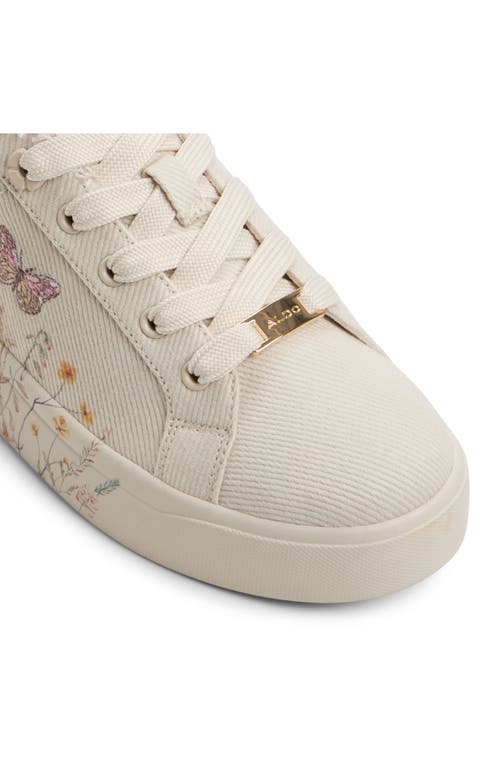 Aldo Wildflowers Sneaker In Ivory
