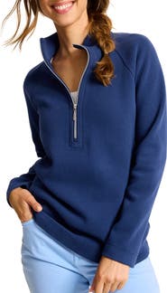 Tommy Bahama New Aruba Stretch Cotton Half Zip Pullover