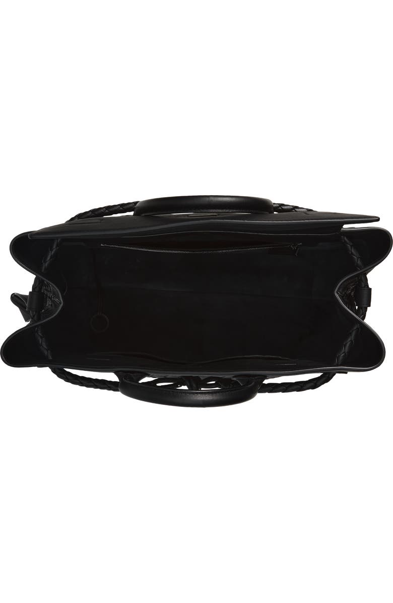 Bottega Veneta Andiamo Voyager Intrecciato Tote, Alternate, color, 8966 Black-Nero Opaco