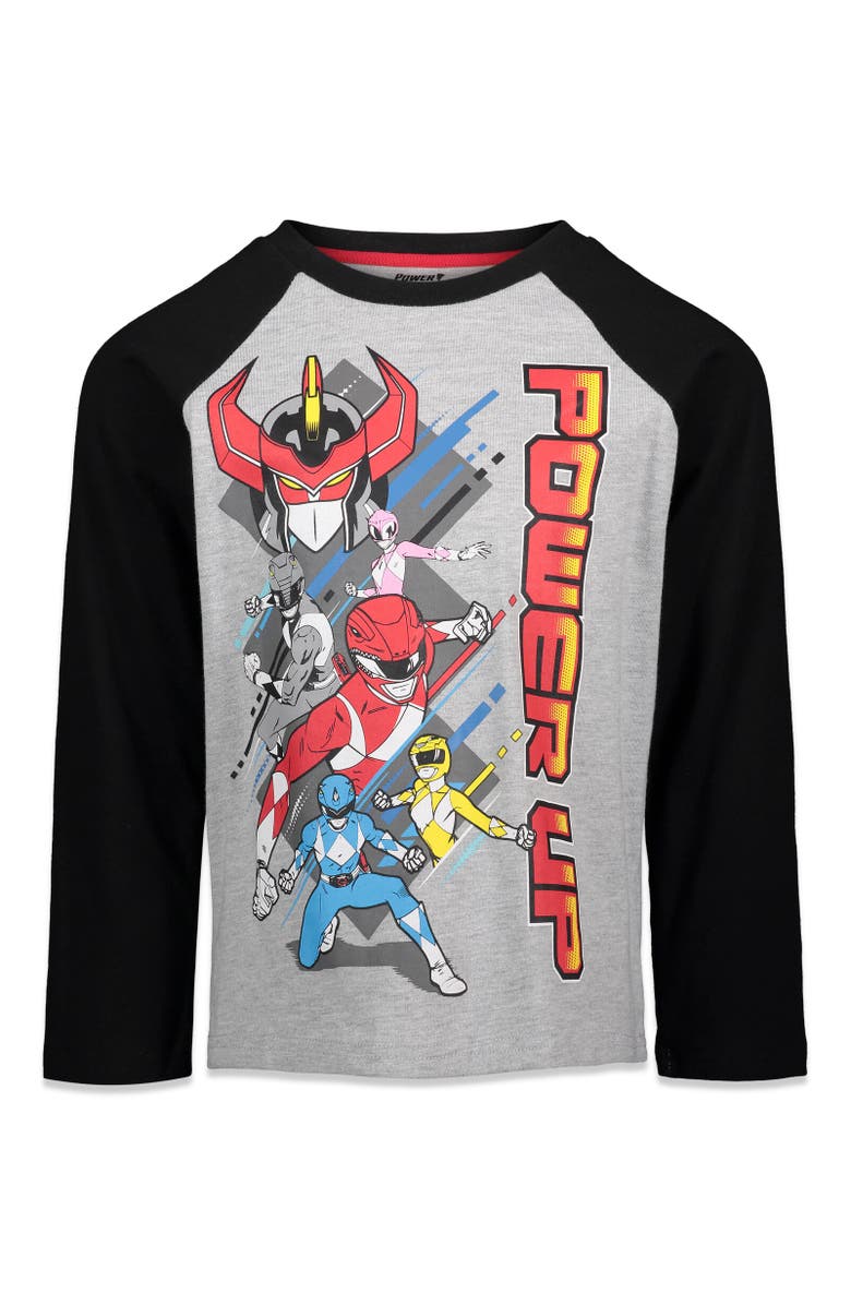 Power Rangers 2-Pack Long Sleeve T-Shirts, Alternate, color, Red/Grey