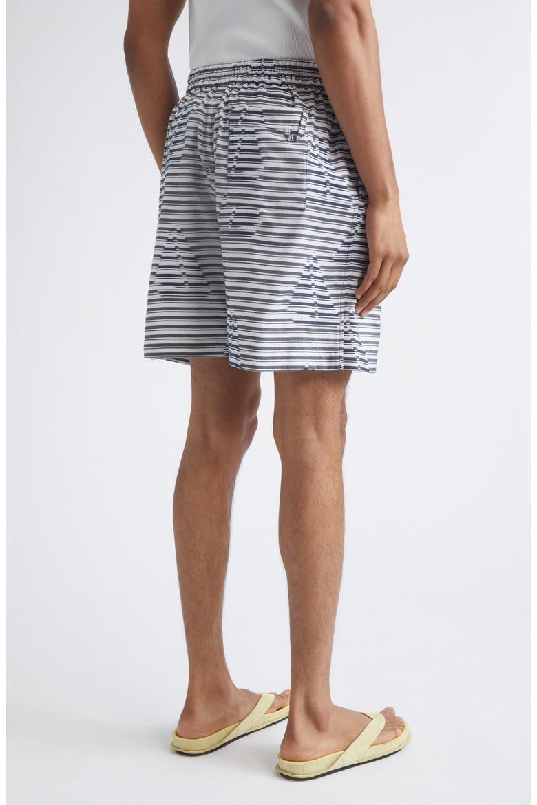 The Caleçon Cotton Jacquard Shorts, Alternate, color, JACQUARD BOAT NAVY / WHITE