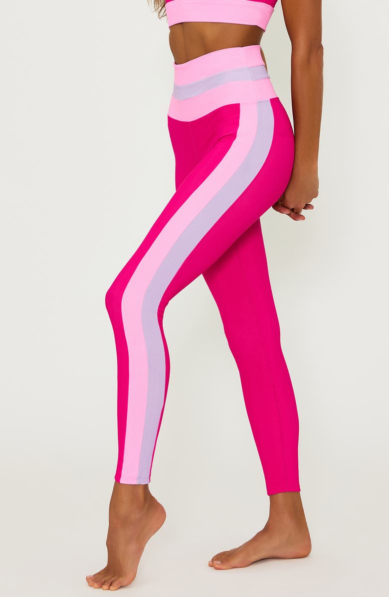 Beach Riot Mariella Colorblock Rib Leggings, Alternate, color, 