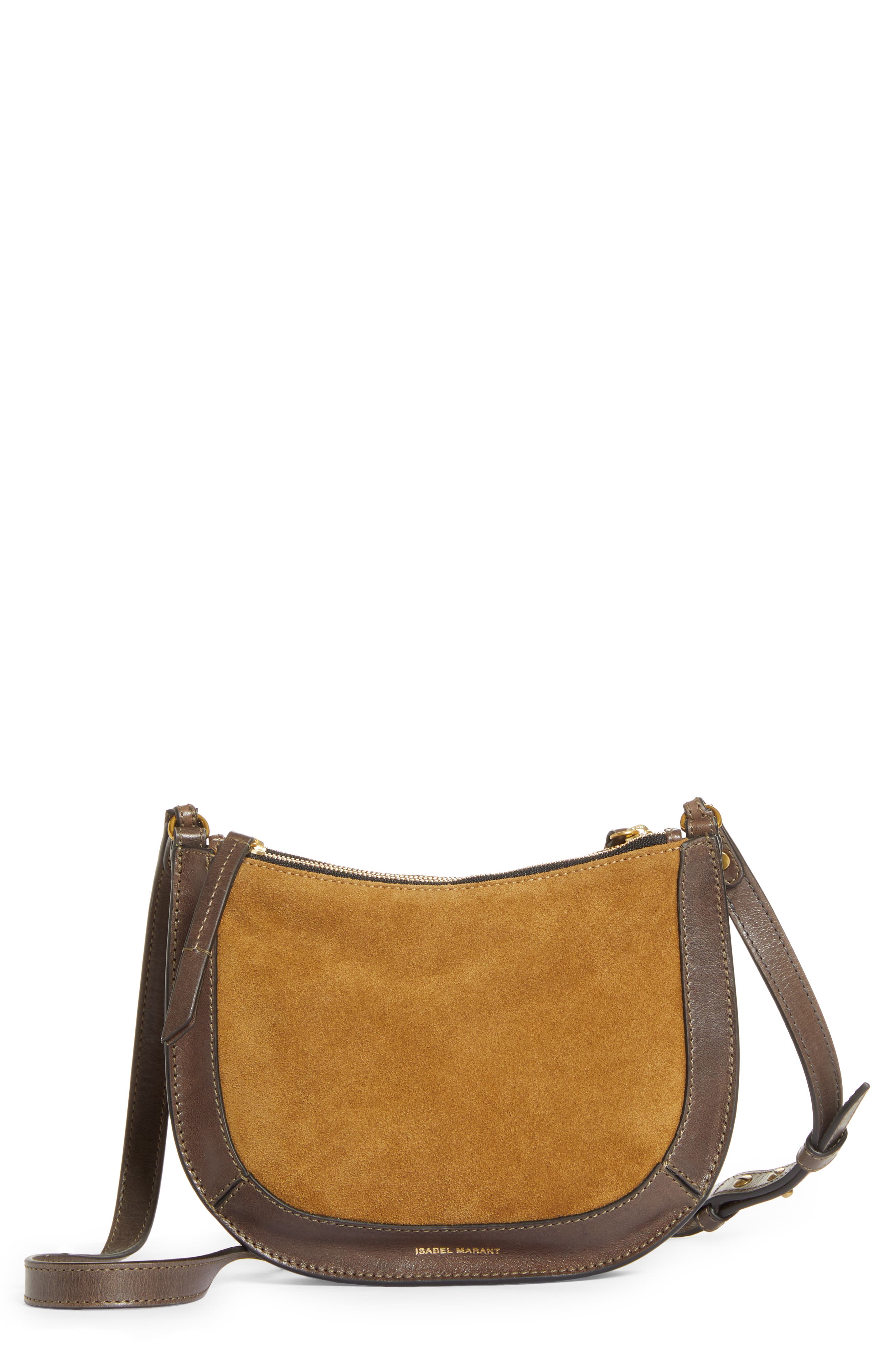 Isabel Marant Muho Suede Shoulder Bag, Main, color, 