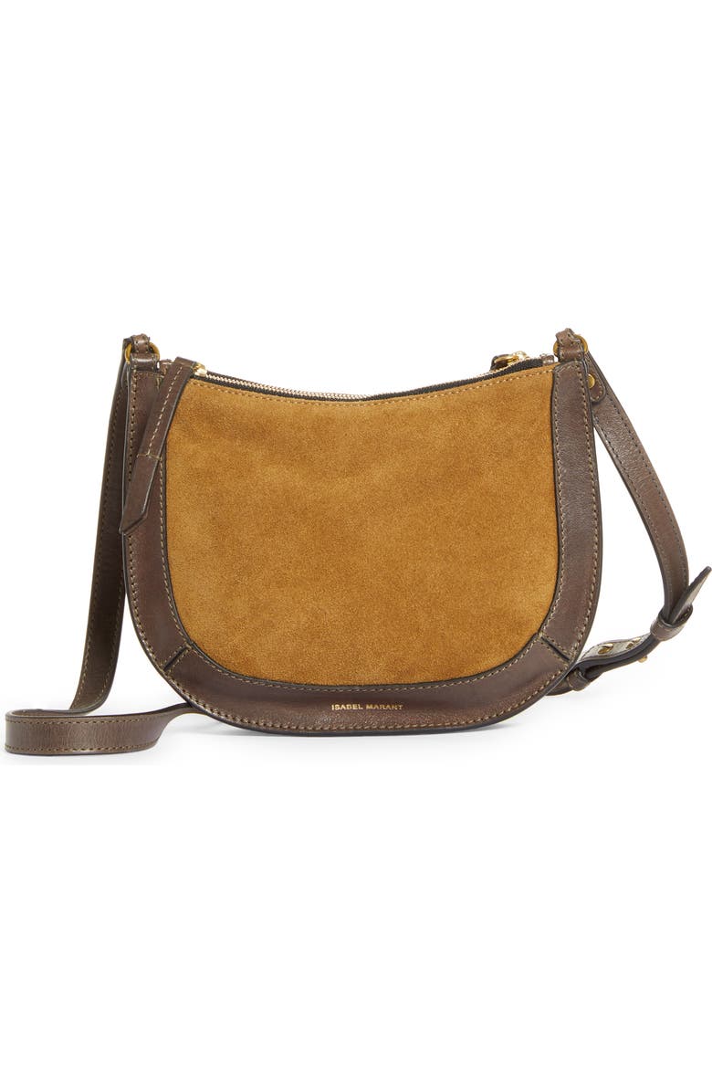 Isabel Marant Muho Suede Shoulder Bag, Main, color,