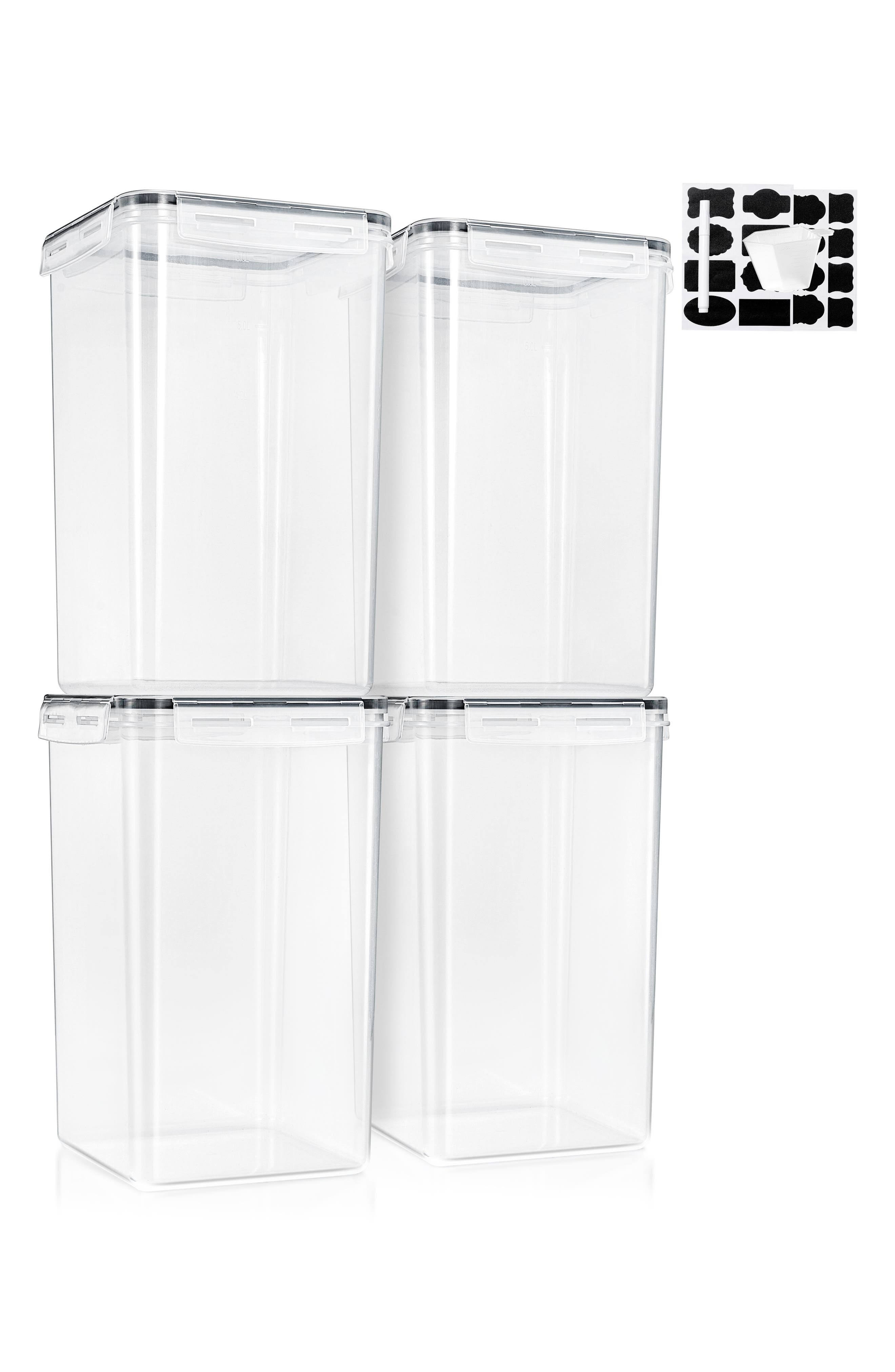 SORBUS 4-Pack Airtight Dry Food Storage Containers