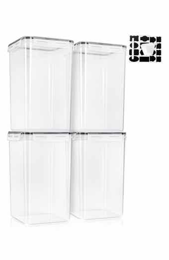 4-Pack Airtight Dry Food Storage Containers