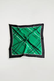 COS Plaid Silk Scarf