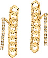 DRIES CRIEL Bond Signature Diamond Chain Ear Jackets
