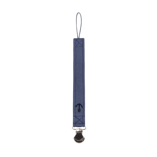 Ely's & Co. Velour Stripe Collection - Paci Clip in Dark Blue at Nordstrom
