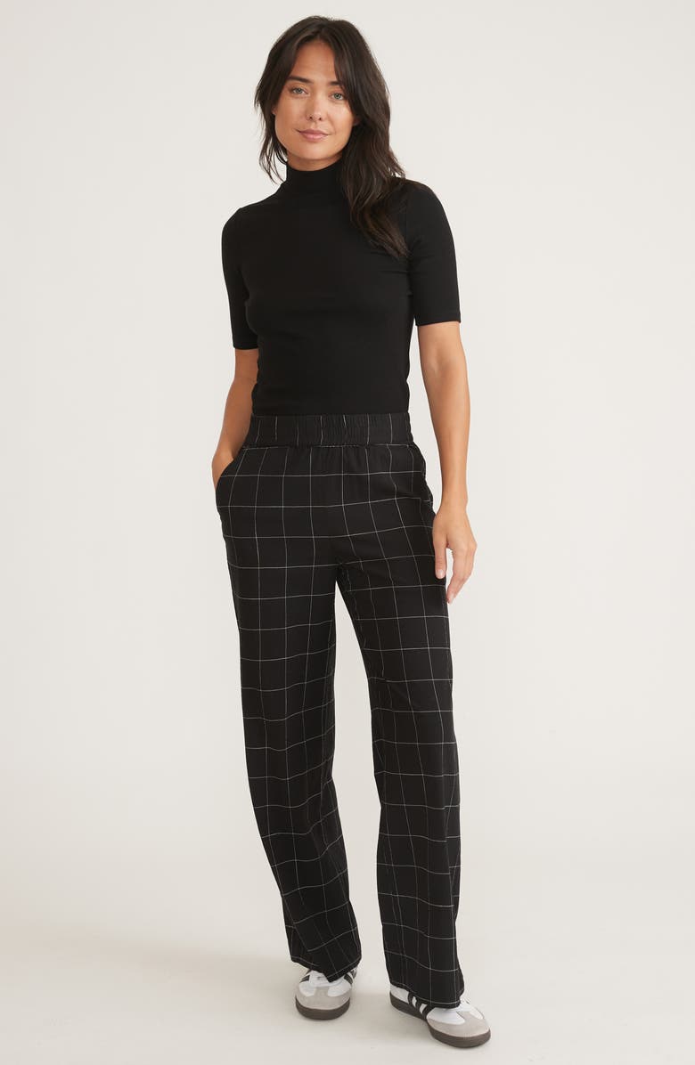 Marine Layer Lexi Short Sleeve Mock Neck Rib Top, Alternate, color, 