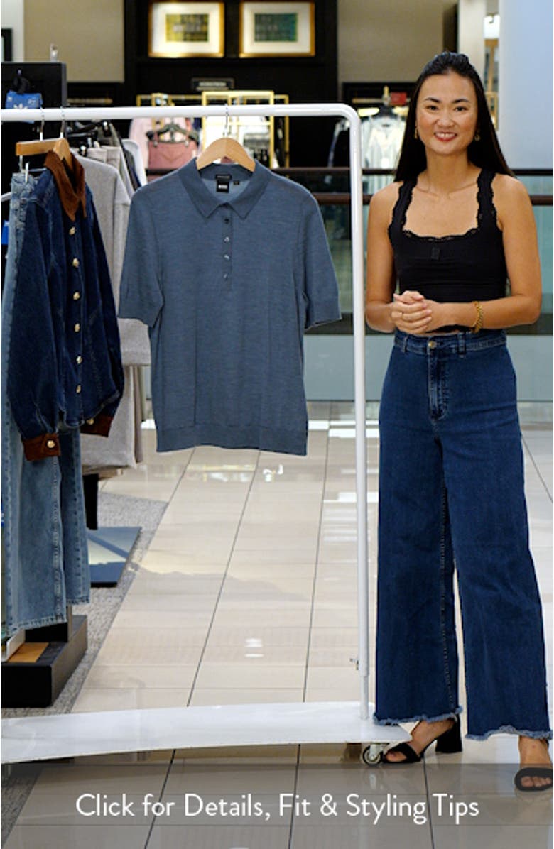 Fidenka Virgin Wool Polo Sweater, sales video thumbnail