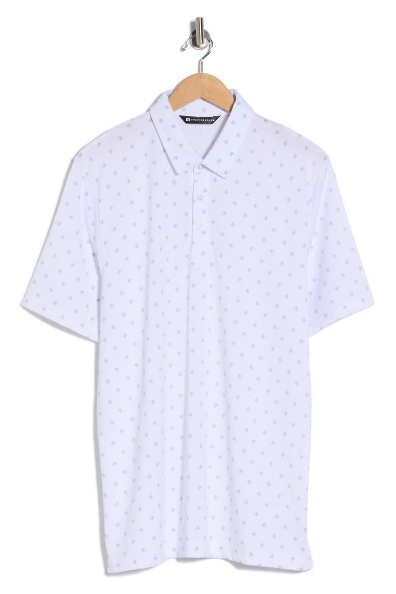 Saturday Night Stay Cotton Blend Polo, Alternate, color, WHITE