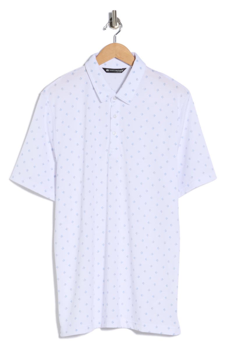 TravisMathew Saturday Night Stay Cotton Blend Polo, Alternate, color, White