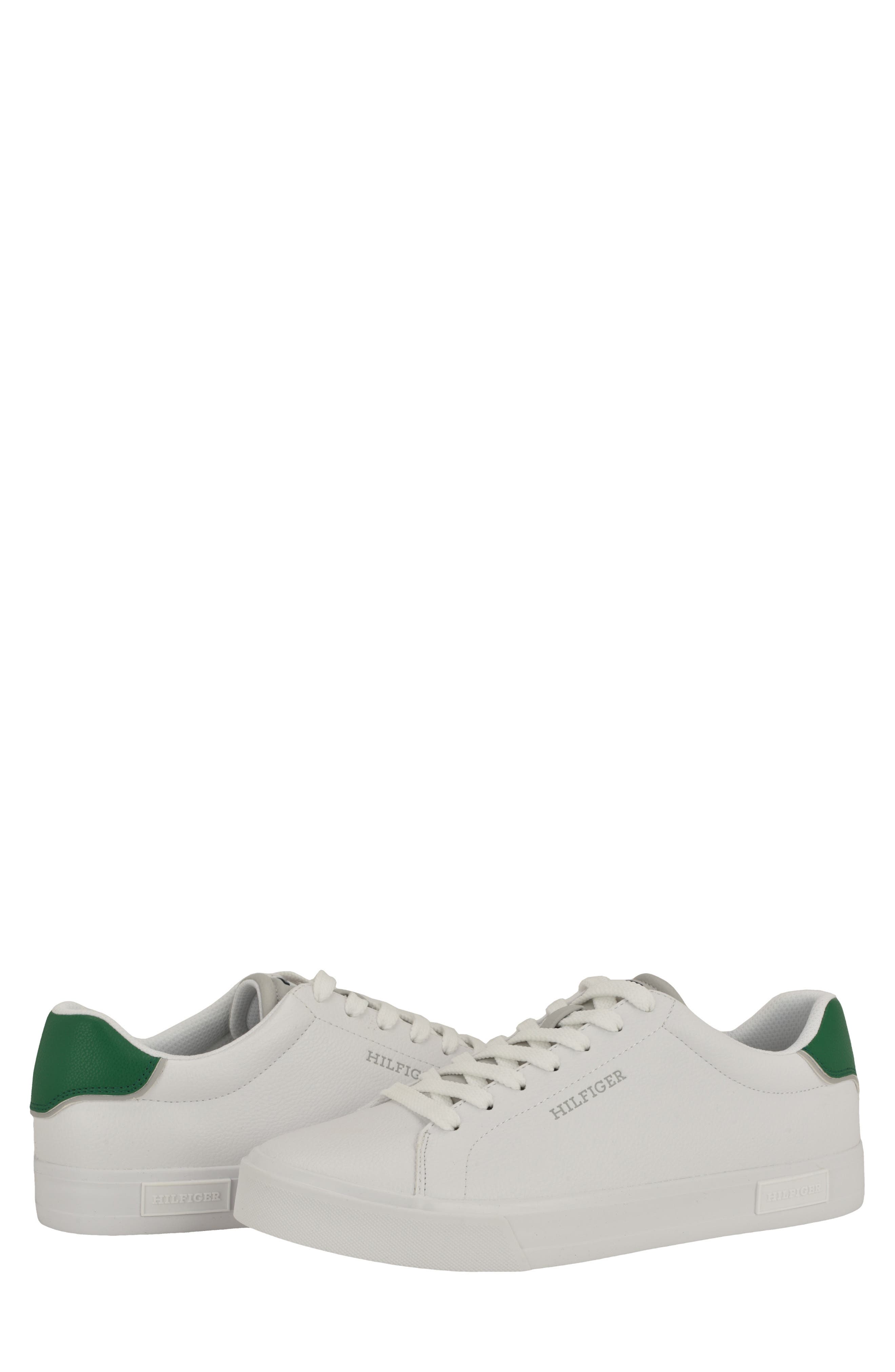 Tommy Hilfiger Rawly Low Top Sneaker, Alternate, color, White/ Green