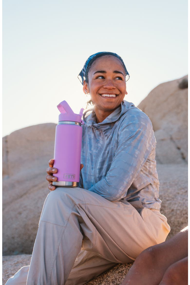 Rambler 26-Ounce Straw Water Bottle, Alternate, color, DESERT BLOOM
