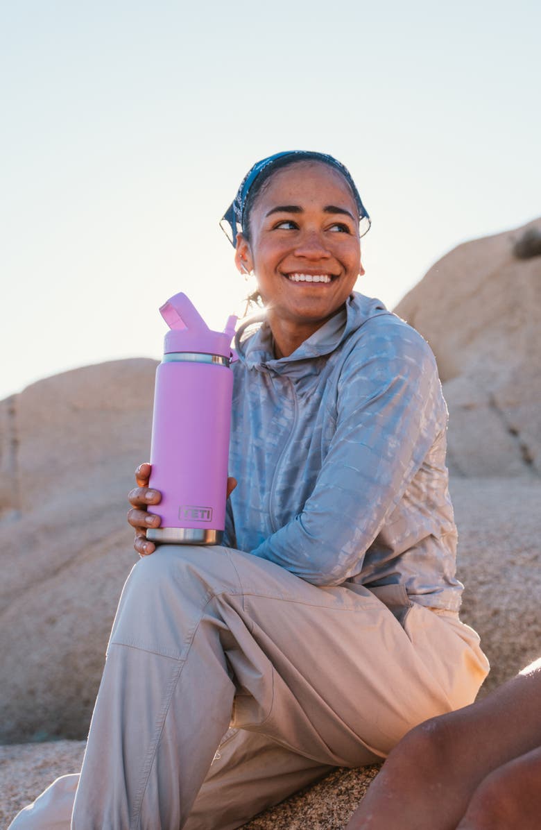 YETI Rambler 26-Ounce Straw Water Bottle, Alternate, color, Desert Bloom