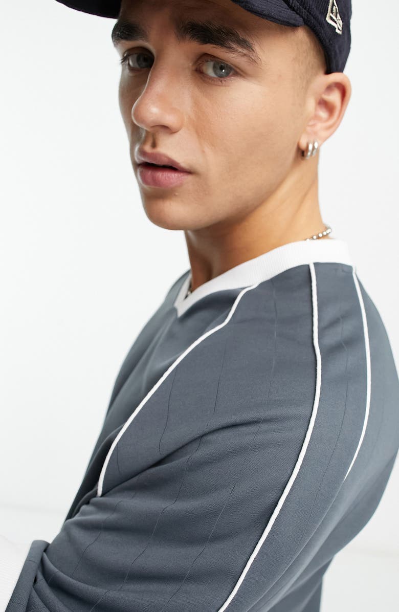 ASOS DESIGN Oversize Contrast Trim T-Shirt, Alternate, color,