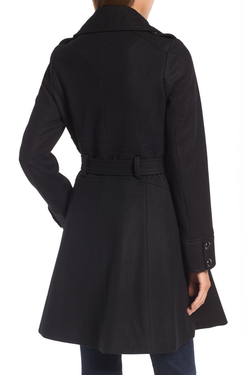 Catherine Catherine Malandrino Fit & Flare Coat, Alternate, color, 