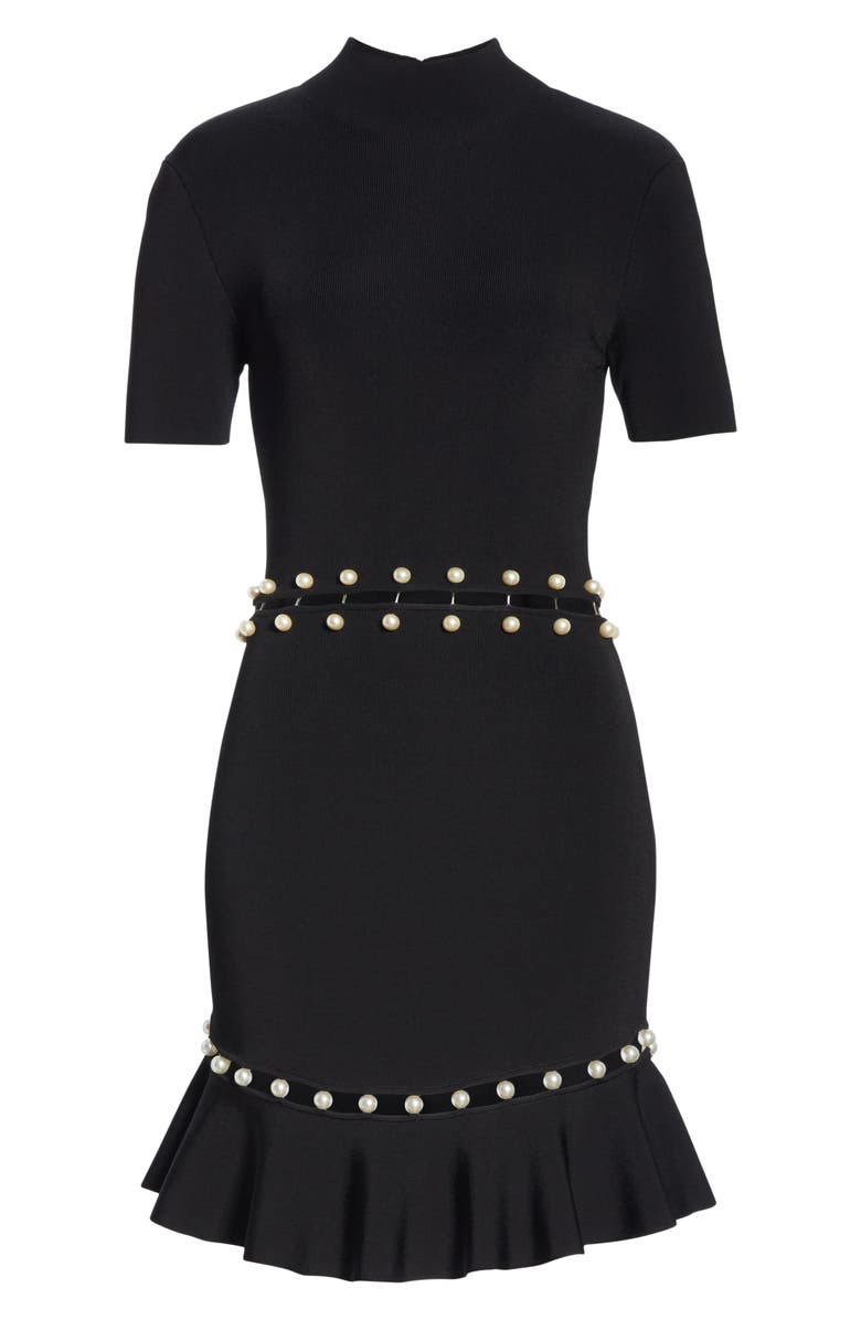 Alice + Olivia Evelyn Embellished Fit & Flare Dress | Nordstrom